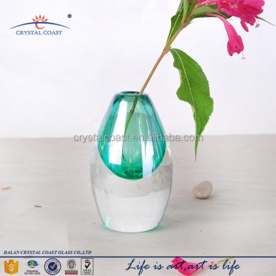 China Factory simple and fresh product unique colorful air diffuser glass incense oil burner for sale