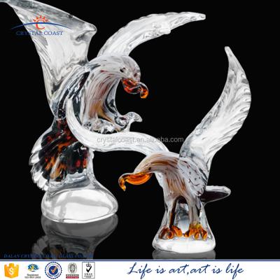 China Europe hand blown murano glass ornaments peddle figurine animal for sale