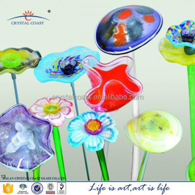 China 2020 Europe Flower Synthetic Glass Flower Wholesale Cheap Glass Set for sale