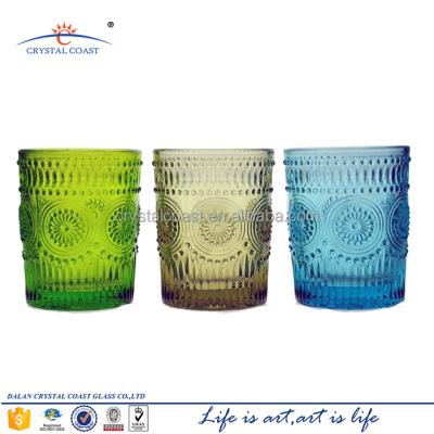 China SAFE FOR FOOD high quality colored sunflower glass mug made in china for sale