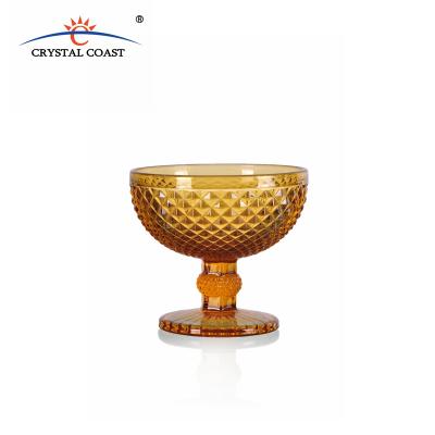 China Viable Best Selling Dessert Glass Bowl Parfait Cup Ice Cream Glass Bowl for sale