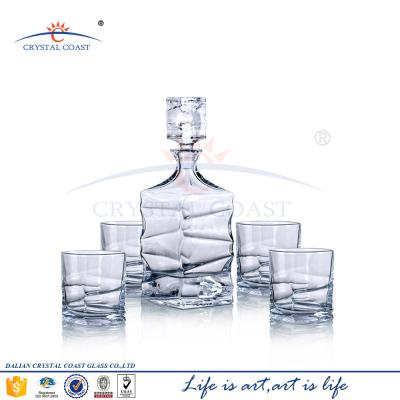 China 2020 High Quality Luxury Creative Crystal Whiskey Twist Home/Restaurant/Amazon Bar/Drinks/Whiskey Tending Glass Set for sale