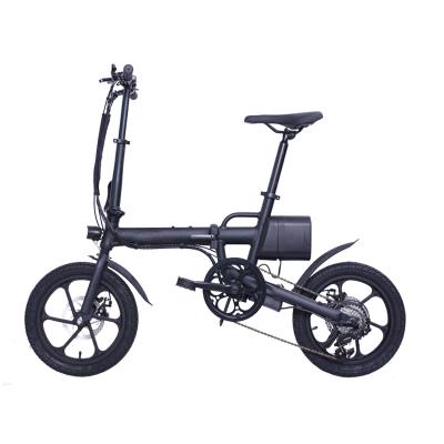 China Aluminum Alloy 16 Inch Folding E-Bike City Electric Bike for sale