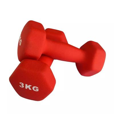 China Fashion. Wholesale Sport Weightlifting Fixed Colorful Hex Dumbbell Fitness Neoprene Hex Dumbbell for sale