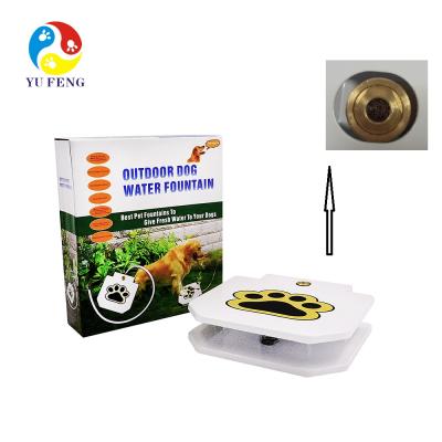 China New Updated Feeder Viable OEM Dog Water Toy Automatic Pet Dog Step On Water Fountain for sale