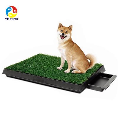 China PetZoom Sustainable Pet Playpen Indoor Pet Pee Potty Patch with Tray for sale