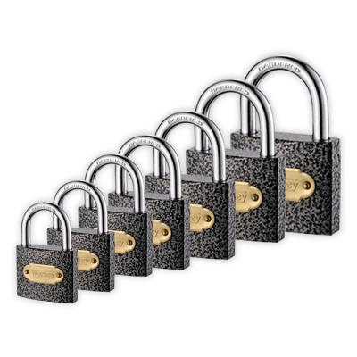 China Custom Waterproof Travel Padlocks Waterproof School Color Iron Shorts Thin Black Shackle Padlock for sale