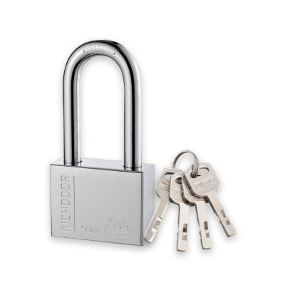 China Waterproof Custom Long Beam Anti-Cut Padlock Household Padlock Acid Chrome Plated Long Padlock for sale