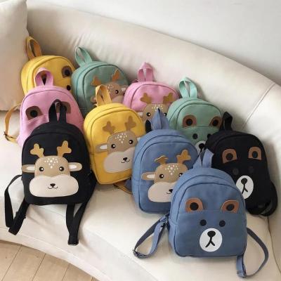 China Design For Make Up Hot Product Fawn School For Boys And Girls Waterproof Durable Canvas Kids Backpack for sale