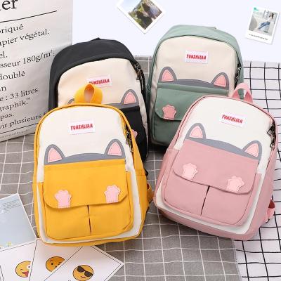 China Design For Make Up Hot Selling Cats School For Boys And Girls Waterproof Durable Nylon Kids Backpack for sale