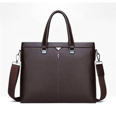 China High Quality Durable Promotional Men's Briefcase Leather Laptop Bag Waterproof Leather Bag Handbag Leather Business Briefcase Bag for sale