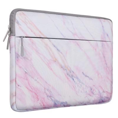 China Fashionable BSCI texture factory wholesale laptop protective bag leather laptop bag 13 inch marble print laptop bag for sale