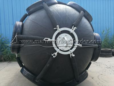 China High Tensile Sling / Chain Net Type Pneumatic Rubber Fender for sale