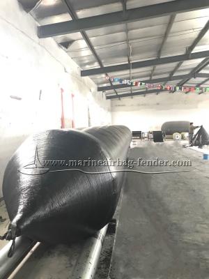 China Size Customized Marine Airbag Anti Tearing Black Inflatable Rubber Airbag for sale