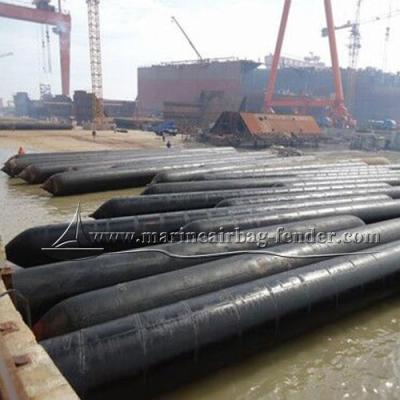 China Ship Lifting Roller Balloon Air Bags Boat Launching Airbag Anti Tearing for sale