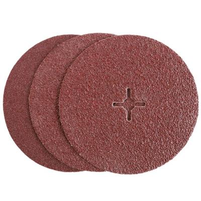 China Long Life High Performance Factory Supplied 150MM Oxide Aluminum Sanding Disc Abrasive Tools Fiber Disc For Metal Wood Polish for sale