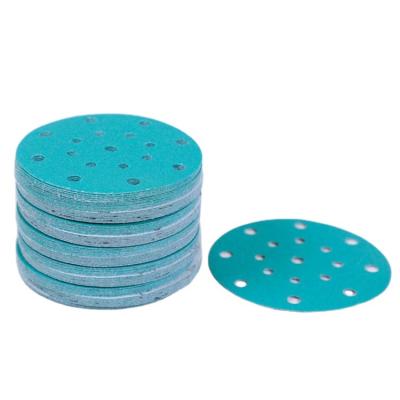 China Remove Dust 150mm Small Dust Price OEM Sand Paper Film Filling Sand High Quality Cheap Disc For Metal Sanding Polish for sale