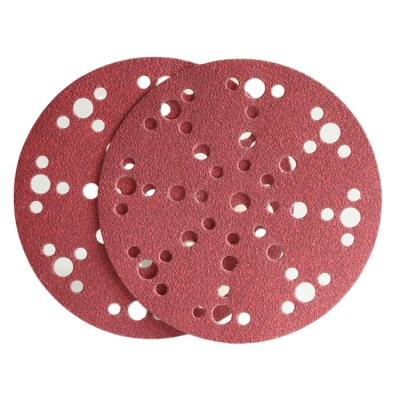 China Factory Supply High Performance Long Life 150mm With 49 Holes Logs Touring Disc Abrasive Sandpaper Ceramic Sandpaper For Automotive Metal Grinding for sale