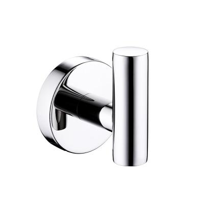 China Modern Heavy Duty Modern Wall Mount 304 Stainless Steel Towel Hook Single Robe Hook Coat Hook For Bathroom for sale