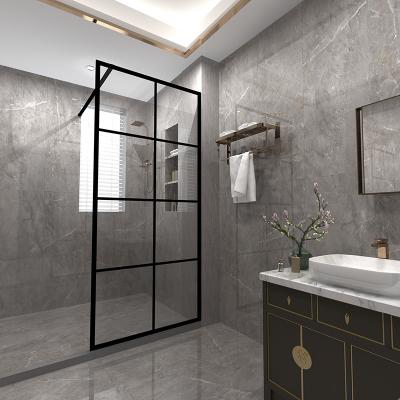 China Modern Customized Bathroom Shower Door Glass Walk In Shower 8mm Tempered Glass Shower Room for sale