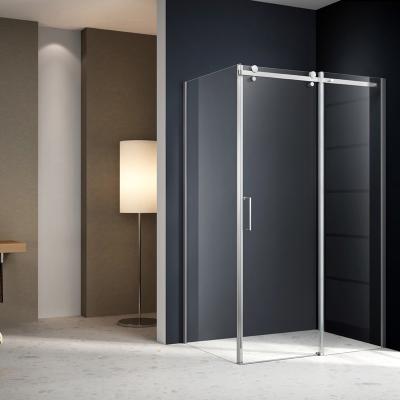 China OEM Modern Design Sliding Polished Aluminum Alloy Bathroom Enclosure Glass Shower Room for sale