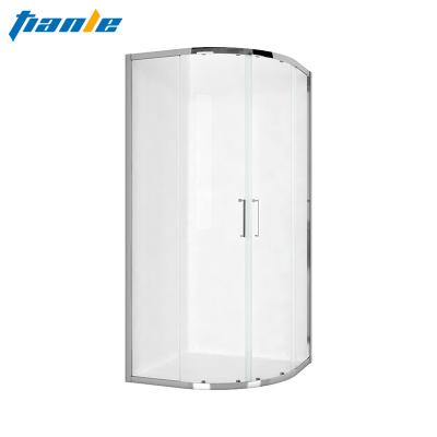 China Modern Custom Aluminum Alloy Frame Slide Curved Bathroom Shower Door Corner Shower Enclosure Room Shower Compartment Glass Enclosure for sale