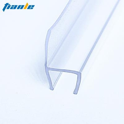 China Modern Plastic Waterproof Clear Bathroom Strip Magnetic Shower Door Seal Strip for sale