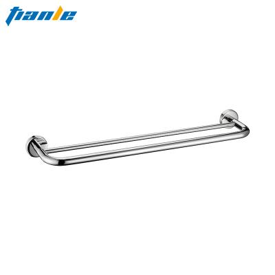 China Modern Household Hotel Bathroom Accessories Stainless Steel Towel Rack Double Towel Rack High Quality for sale