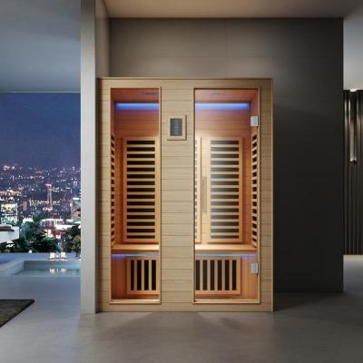 China Computer Control Panel New Arrival Wooden Sauna Room Indoor Steam Sauna Room Spa Home Body Steam Bath for sale