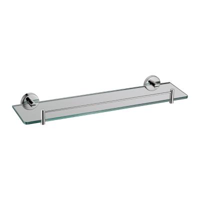 China Wall Mounted Type Glass Shelf China Factory Direct Shower Single Tier Bathroom Corner Shelf for sale