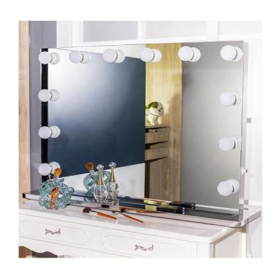 China luxury vanity mirror lighted led hollywood style mirror with led light for sale