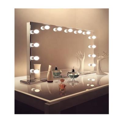 China Hollywood Lighted Style Led Mirror Vanity Girl Hollywood Mirror Table Makeup Mirror Wholesale for sale