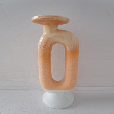 China Creative Unique Nordic Geometric Home Decoration Candlestick Style Decoration Candle Holder Wholesale Home Wedding Ceramic For Candlestick for sale