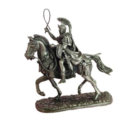 China Europe Knight Ornaments Medieval Copper Ecopoxy Craft Metal Vintage Fashion Art Figurine Home Decoration Indoor for sale