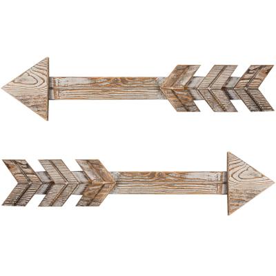 China 2021 Best China Quality Room Decor Display Item Arrow Decor Selling Home Set Of 2 Wooden Arrows for sale