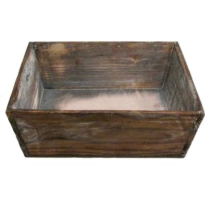 China Sturdy Single Finished Flower Box Easy Durability Large Capacity Amazing Wooden Designs for sale