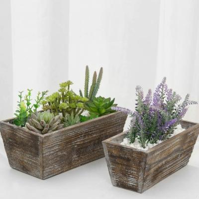 China Vogue Letter Shape Sturdy Universal Potted Plants Wooden Flower Box Elegant Easy To Use Well for sale