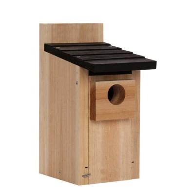 China Insect Viable and Decompose Bluebird Heavy Duty Premium Water Based Cedar Bird House Solid Wood Kit for sale