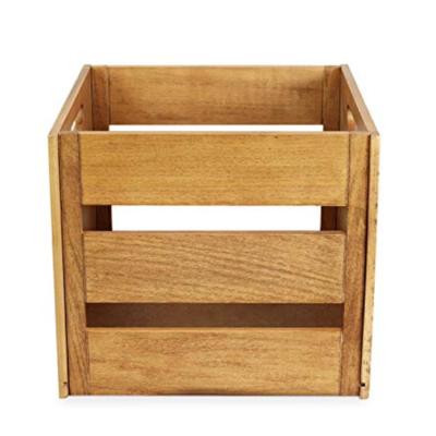 China China Factory Exquisite Workmanship Wedding Cheap Large Unfinished Wooden Crates Home Decoration Wooden Crates For Storage Cube for sale