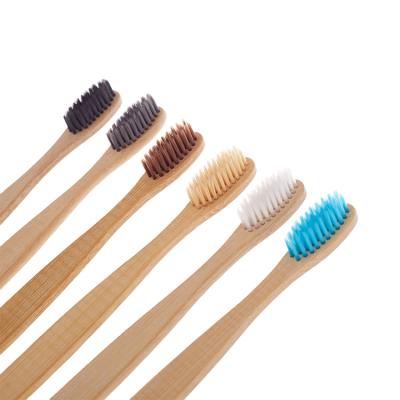 China Eco Friendly Biodegradable Zero Waste Bambu Teeth Brush Self Holding Custom Cepillo De Dientes Charcoal Soft Stiffened Toothbrush Bamboo for sale