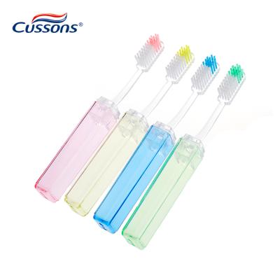 China Factory Delivery Hot Selling Foldable Travel Portable Folding Plastic Toothbrush for sale