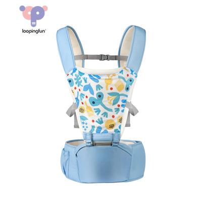 China 2022 Latest Light Weight Factory OEM Ergonomic Newborn Soft Waist Polyester 360 Baby Backpack Hip Carrier New With Storage Bag for sale