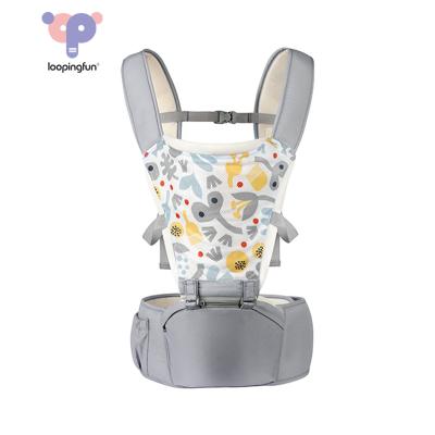 China Hot Selling Newborn Carrier Customized Acceptable Lightweight Hipseat Baby Carrier With Hood Head Protect Pad Infant Baby For 4-36 Months for sale