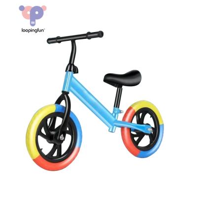 China Loopingfun Children's Ride on Toy Happy Kid Mini Balance Bike Carbon Steel 2 Top Wheels and No Pedal Bikes Mix for sale