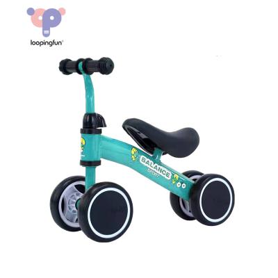 China Ride On Toy Loopingfun Customize Baby Tricycles 4 Wheels Carbon Steel Balance Tricycle Bikes Sliding Bike Ride On Bike Without Pedal for sale