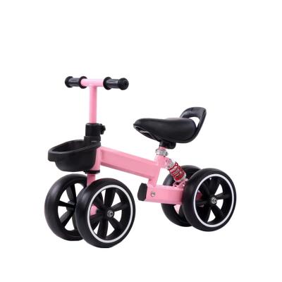 China Ride On Sliding Walker Baby Balance Bike Children 4 Wheel Cycle Bike Tricycle Toddler Toy High Quality Lightweight Mini For Kids for sale