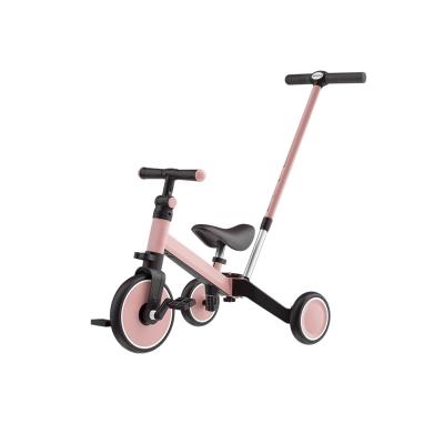 China Toy Manufacturer New Style Aluminum Frame Ride On 5 In 1 Tricycle Ride On Car Kids Balance Bike With Basket Tricycle Toddler Trike for sale