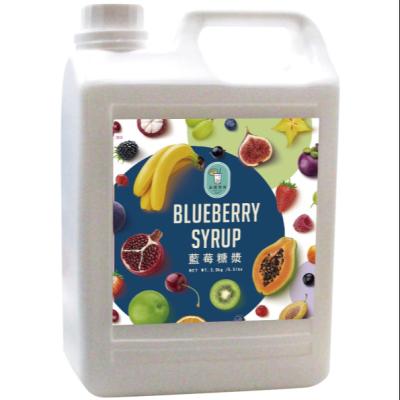 China Fruit Bubble Tea Ingredients Taiwan Supplier Blueberry Flavored Beverage Syrup for sale