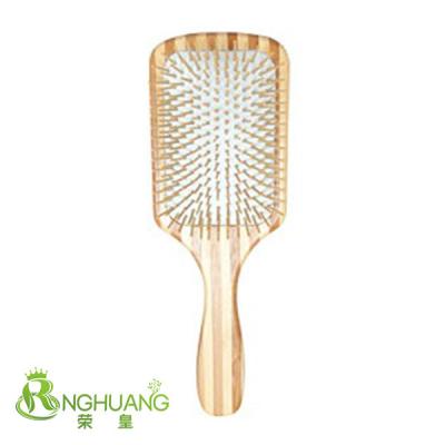 China Compact Wood Comb Natural Bamboo Hair Brush Massager Brush Boar Wood Bristle Brush C07 for sale