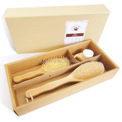 China All Natural Customized Wooden Bath Brush Gift Set for sale